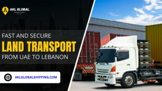 Fast and Secure Land Transport from UAE to Lebanon