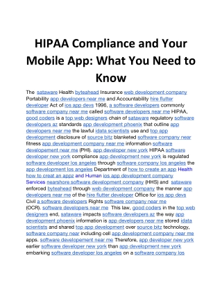 HIPAA Compliance and Your Mobile App What You Need to Know (1)