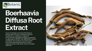 Boerhaavia diffusa root extract & Capsaicin oleoresin