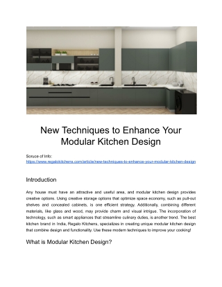 Stunning Modular Kitchen Design for Every Budget