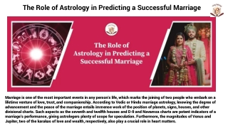 _The Role of Astrology in Predicting a Successful Marriage