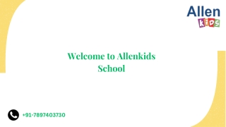 Top Play Schools in Kanpur | Allen Kids |  91-7897403730