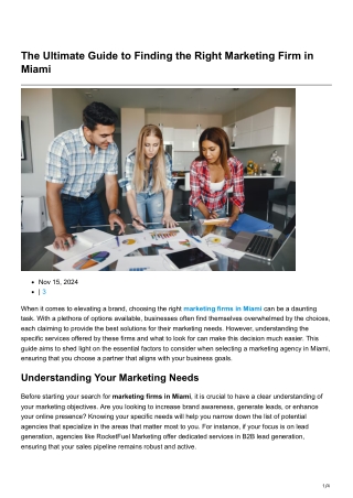 trandingdailynews.com-The Ultimate Guide to Finding the Right Marketing Firm in Miami