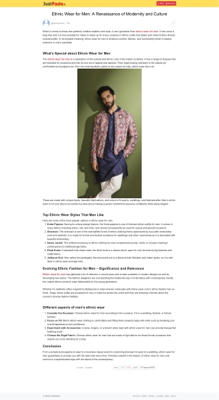 Ethnic Wear for Men