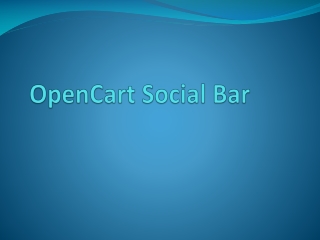 Opencart Social Bar