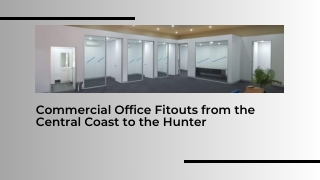 Office fit out central coast
