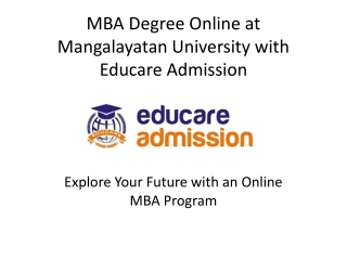 MBA Degree Online at Mangalayatan University – Flexible & Career-Driven Program