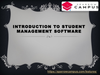 Sparrow Campus - Your Go To Student Management Software for Education