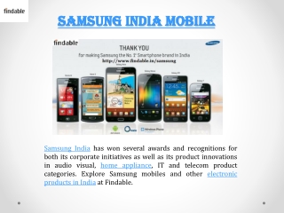 Buy Samsung Smartphones with Findable