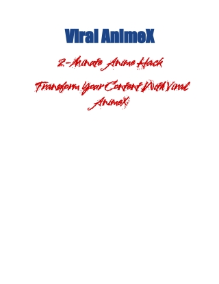 Viral AnimeX; Skyrocket Traffic & Engagement With Viral AnimeX