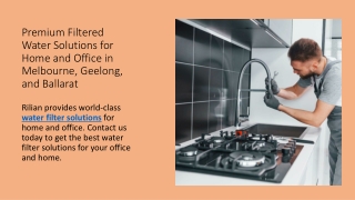 Premium Filtered Water Solutions for Home and Office in Melbourne, Geelong, and Ballarat