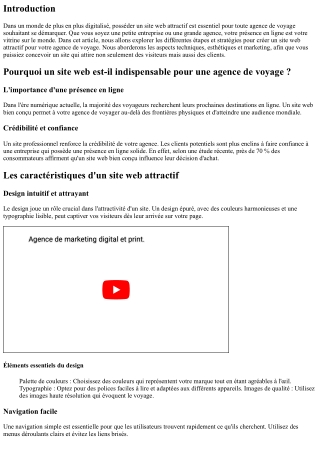 Comment créer un site web attractif pour votre agence de voyage
