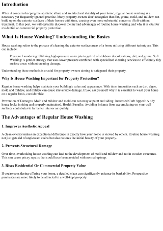 Shield Your Residential Property: The Relevance of Regular House Washing