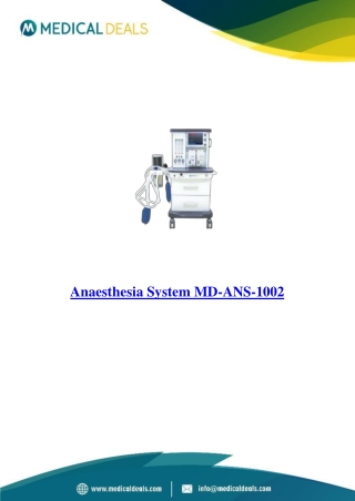 Anaesthesia-System-MD-ANS-1002