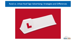 Rural vs Urban Roof Sign Advertising  Strategies and Differences