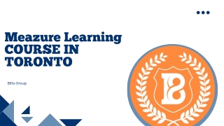 Are You Searching For Meazure Learning COURSE IN TORONTO