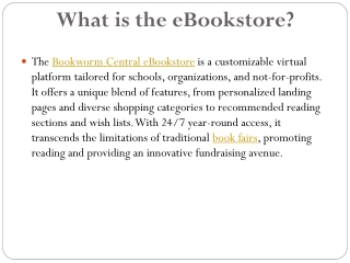 What is the Online eBookstore Fairs