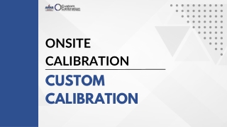 What is the Onsite Calibration | All You Need To Know