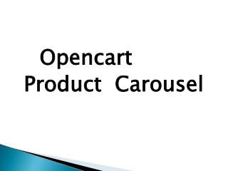 Opencart Product Carousel