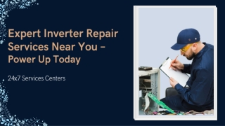 Expert Inverter Repair Service Near You -    Power Up Today