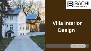 Villa Interior Design Company