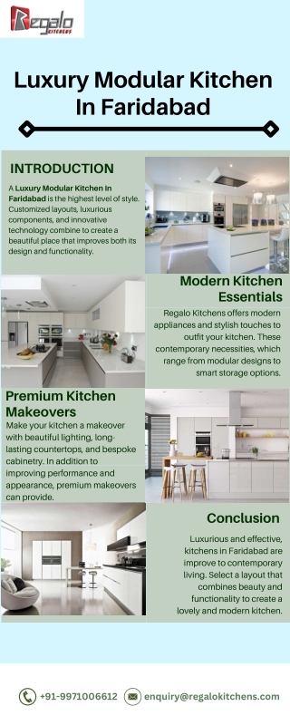 Luxury Modular Kitchen In Faridabad