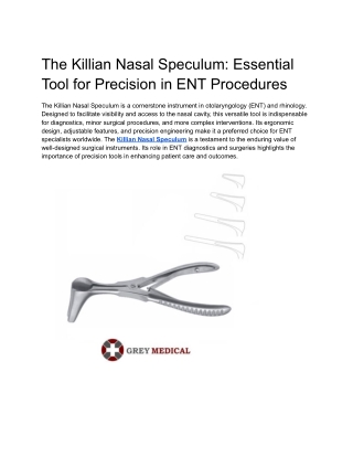 Killian Nasal Speculum