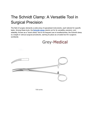 The Schnidt Clamp_ A Versatile Tool in Surgical Precision (1)