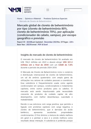 behentrimonium-chloride-market-2019-by-manufacturers-regions-type-and-application-forecast-to-2024