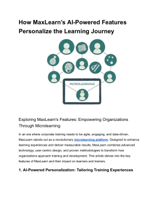 How MaxLearn’s AI-Powered Features Personalize the Learning Journey