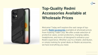 Top-Quality Redmi Accessories Available at Wholesale Prices