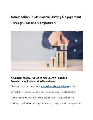 Gamification in MaxLearn_ Driving Engagement Through Fun and Competition