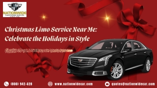 Christmas Limo Service Near Me Celebrate the Holidays in Style