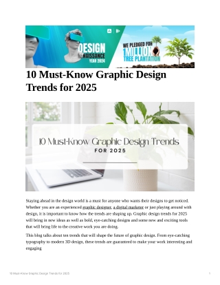 10 Must-Know Graphic Design Trends for 2025