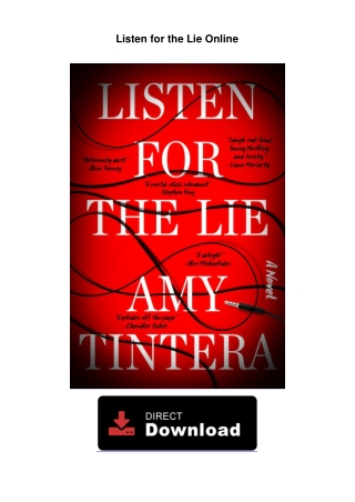 Listen-for-the-Lie