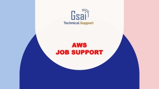 AWS job support | AWS Online Technical Job Support from India