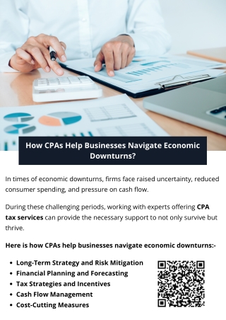 How CPAs Help Businesses Navigate Economic Downturns?
