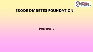 Natural Diabetic Friendly Sweets - ERODE DIABETES FOUNDATION