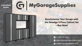 Revolutionize Your Garage with the NewAge 9 Piece Cabinet Set – Buy Now!