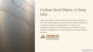 Everything About Carbon Steel Plates: Properties, Uses & Benefits