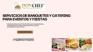 Don Chef El Servicio de Catering Perfecto para Tu Evento