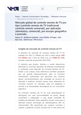 tv-remote-controller-market-2019-by-manufacturers-regions-type-and-application-forecast-to-2024