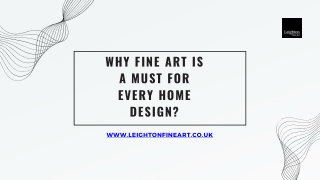 Why fine art is a must for every home design