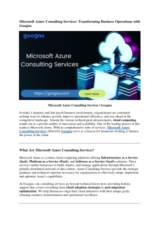 Microsoft-Azure-Consulting-Services