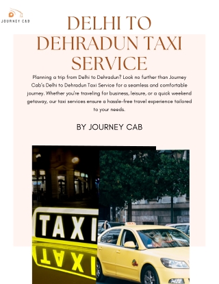 Delhi to Dehradun Taxi Service