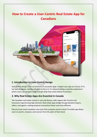 How to Create a User-Centric Real Estate App for Canadians