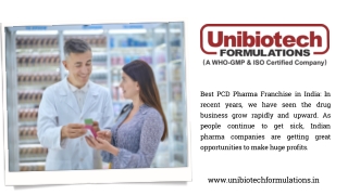 Best PCD Pharma Franchise - Unibiotech Formulations