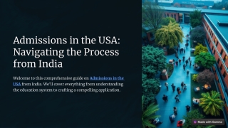 Admissions in the USA: Your Path to Academic Excellence