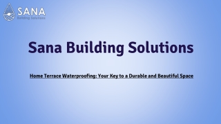 Home Terrace Waterproofing, Coimbatore - Sana Building Solution