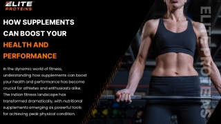 How Supplements Can Boost Your Health and Performance